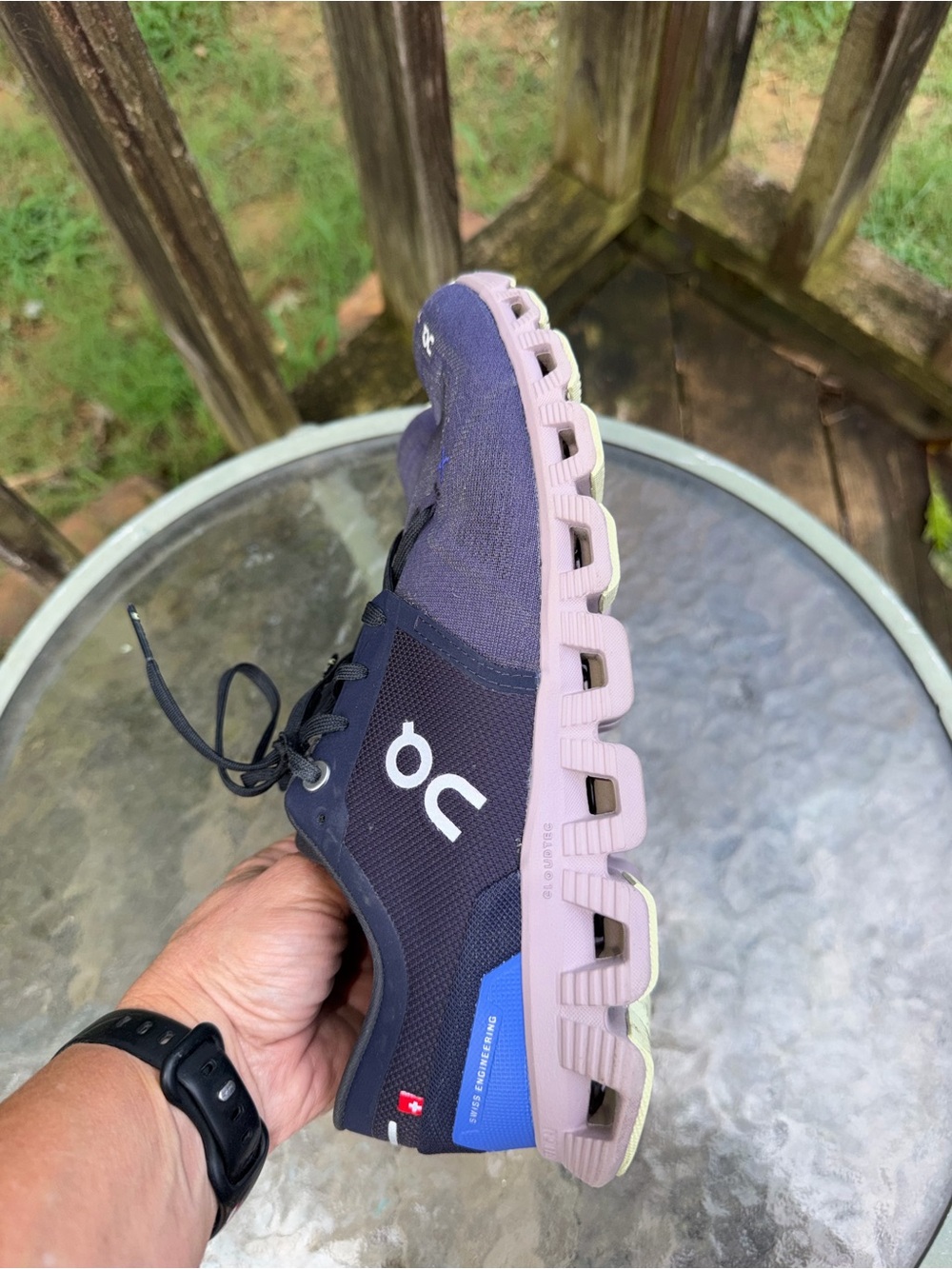 On Running X3 Midnight Heron Women's Running Shoes - Picture 5 of 8